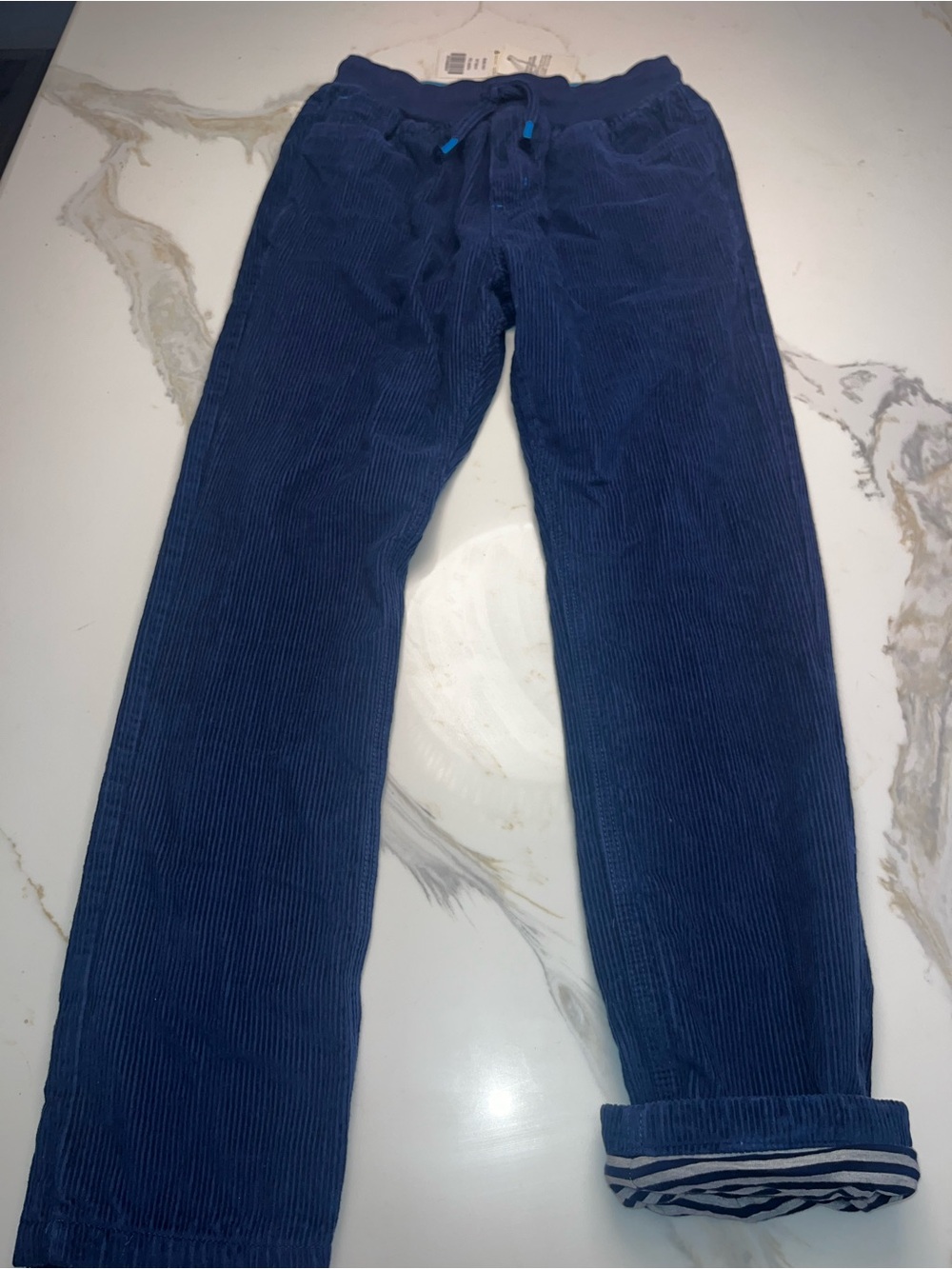Mini Boden Lined Blue Cords Size 12y. NWT
